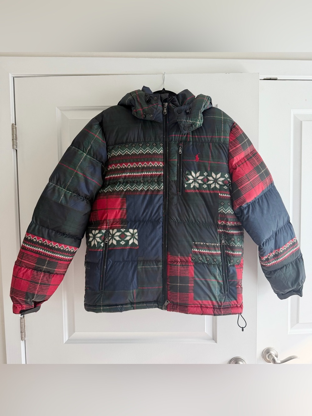 Polo Ralph Lauren Patterned The Gorham Down Jacket Multicolor NWT